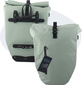 Voltano Luxe Fietstas 28L - Enkele Pakaftas - Mint Groen - 100% Waterdicht - Met Schouderband