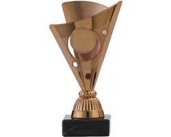 Trofee/beker-brons-kuststof-15 cm x 8.5 cm