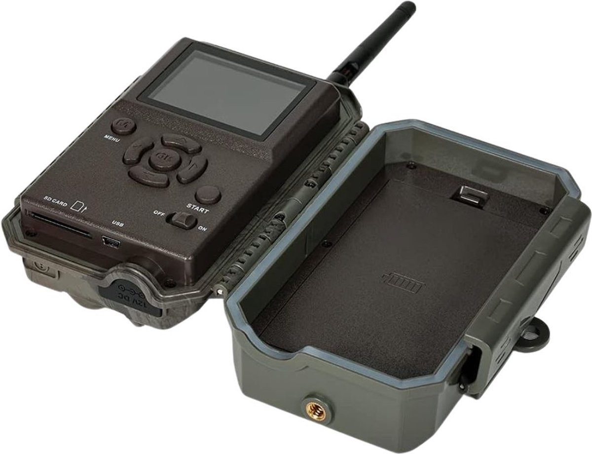 BLAZEVIDEO Caméra de Chasse Caméras de la Faune, 48MP Photo 1296P Full HD Video, IP66 Étanche, Activé par Le Mouvement avec Vision Nocturne Infrarouge, Écran 2,4