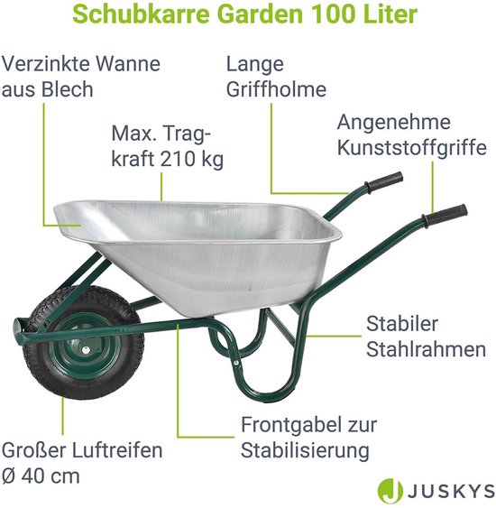 Kruiwagen - 100L - 250KG