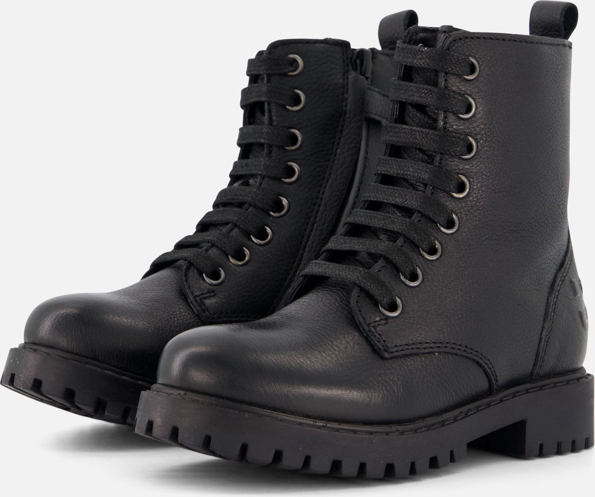 Dr. Martens Delaney Meisjes Veterboots lak Zwart