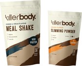 Killerbody Afval Starterspakket - Maaltijdshake & Fatburner - Cookies and Cream & Orange - 1200 gr