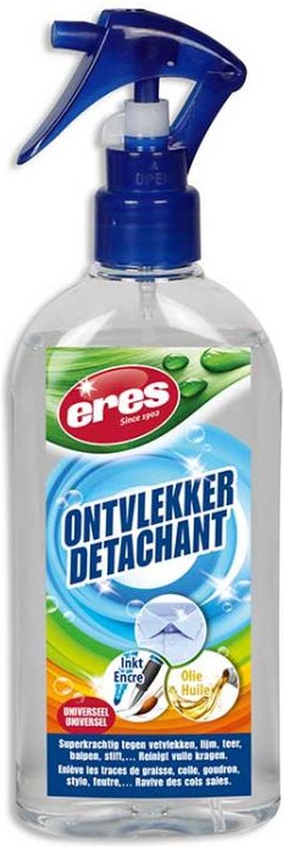 Goedkoopste Eres – Ontvlekker – Textielreiniger – Vlekkenverwijderaar voor kleding – Universeel - Superkrachtig tegen vetvlekken, lijm, teer, balpen, stift – 250ml