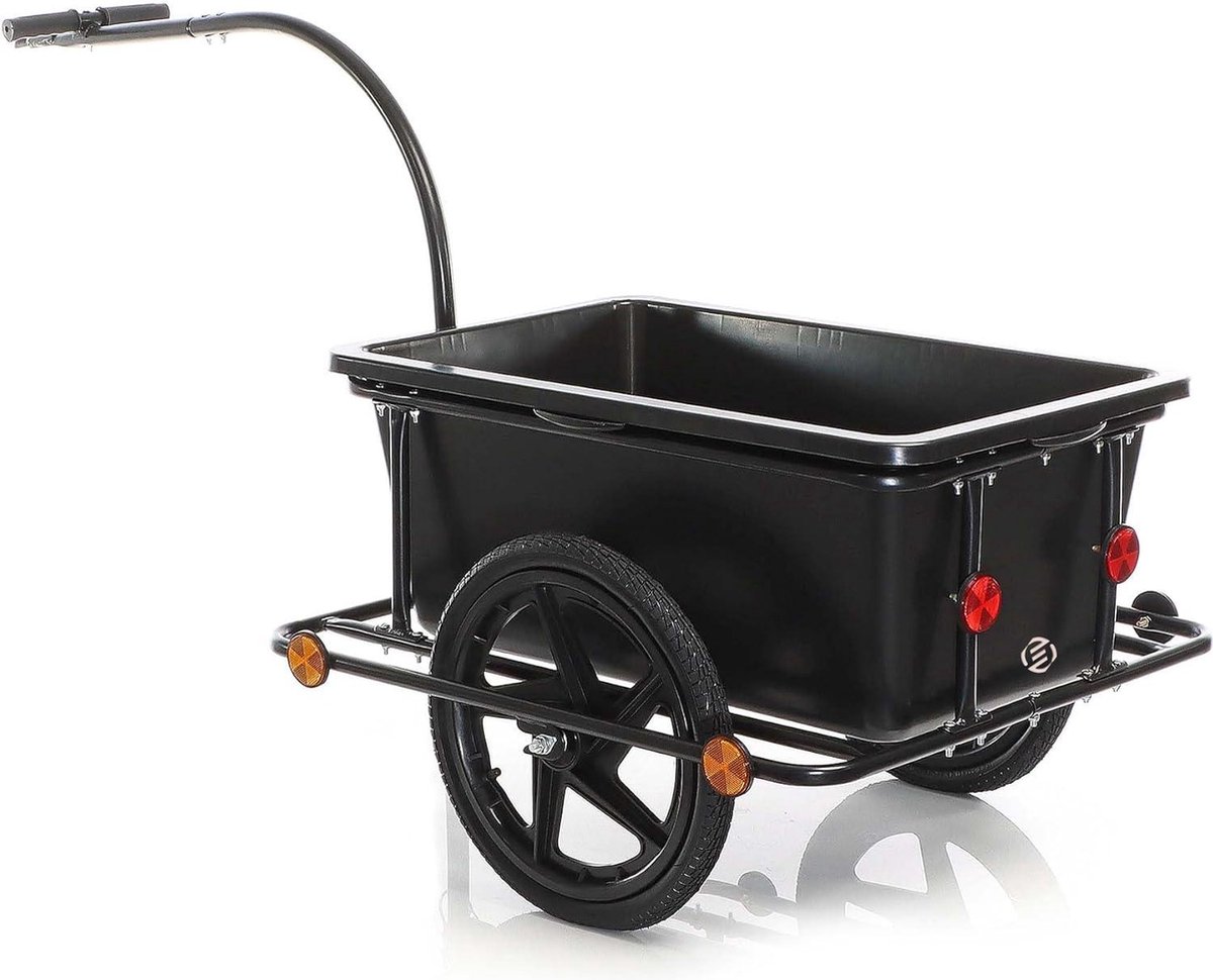 Equivera Fietskar Bagage - Max 80 KG Gewicht - Met Transportbak - 90L - Fietskar - Fietsaanhanger - Fietskarren