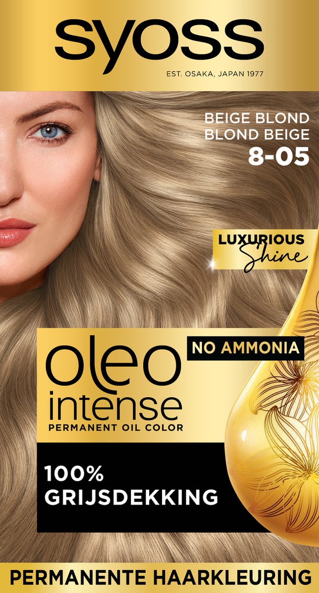 SYOSS Color Oleo Intense 8-05 Beige Blond - 1 stuk