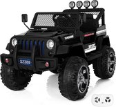 Jeep 4x4 - Elektrische Kinderauto - 12V accu - 1 tot 6 jaar - Zwart