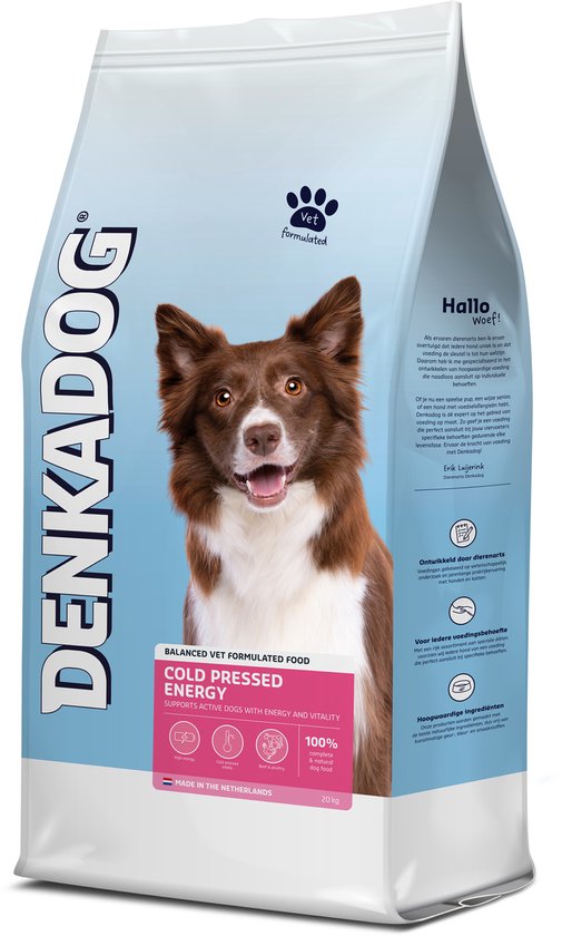 Denkadog Cold Pressed - Hondenvoer - Rund 20 kg