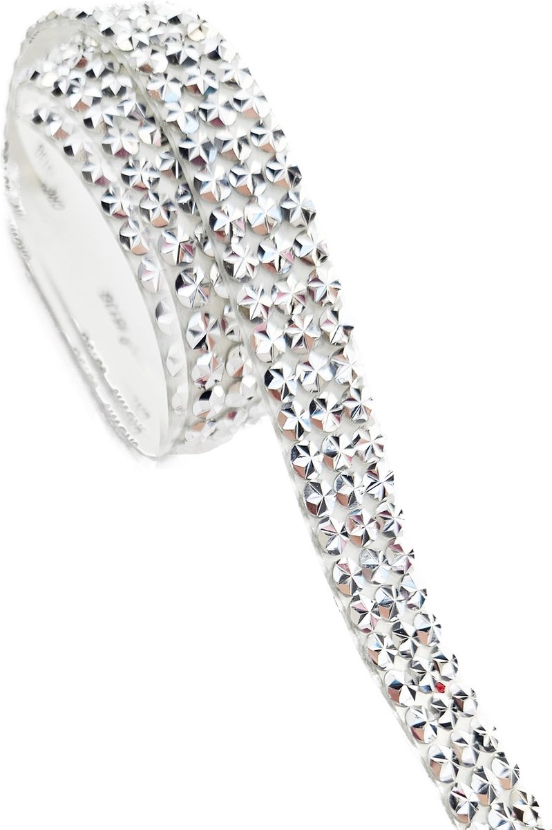 BamBella Plak lint strass steentjes 1.2 meter glitter plakband zelfklevend sterren glitters steen hotfix lintje 10mm versieren DIY knutselen meisjes craft art scrapbook