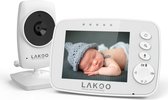 Lakoo® MiniGuard Vision B - Babyfoon met monitor - Babyfoon - white noise - Nachtzicht - Terugspreekfunctie -Compacte Babyfoon met Monitor & Camera - Babymonitor