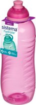 Sistema 460ml Twist ‘n’ Sip 460ml Polyethyleentereftalaat (PET) roze drinkfles