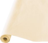 Givi Italia Tafelkleed op rol - 2x - papier - creme wit - rechthoekig - 120cm x 5m - Feest/bruiloft tafelkleden