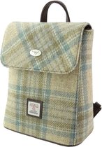 Rugzak Tummel Beige Stewart en zacht Groen - Mini - 26x21x12 - Harris Tweed - Glen Appin of Scotland