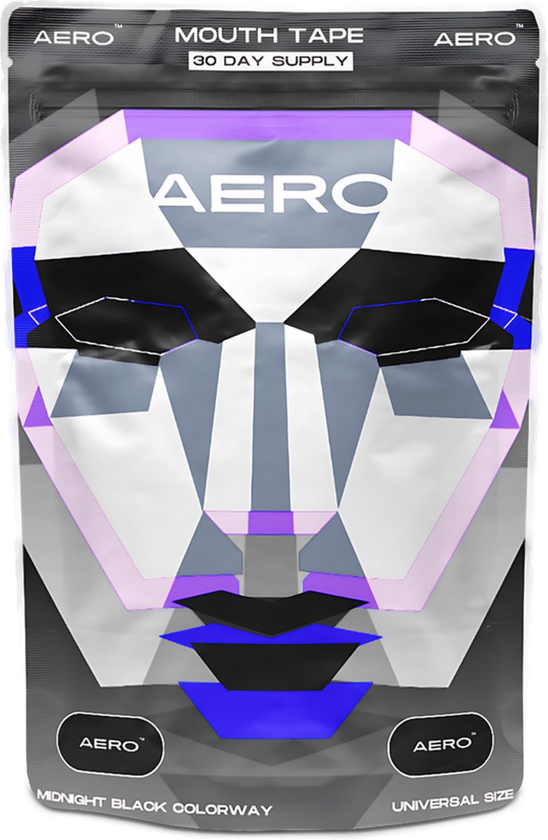 Aero™ Mondtape (Midnight Black) - 30 Stuks - Hypoallergeen - Apex®
