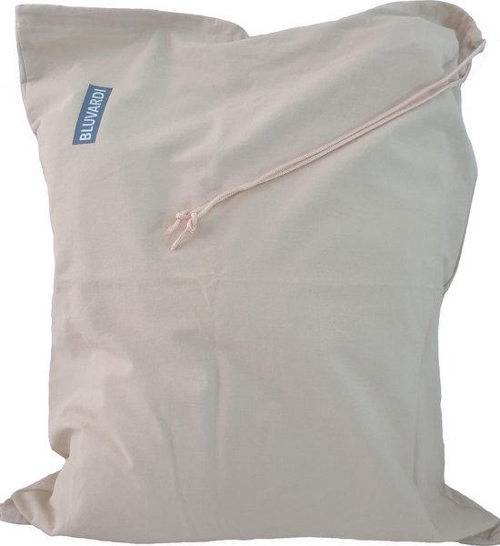 Bluvardi sacs à linge en coton lot de 3 - résistants - vert beige clair