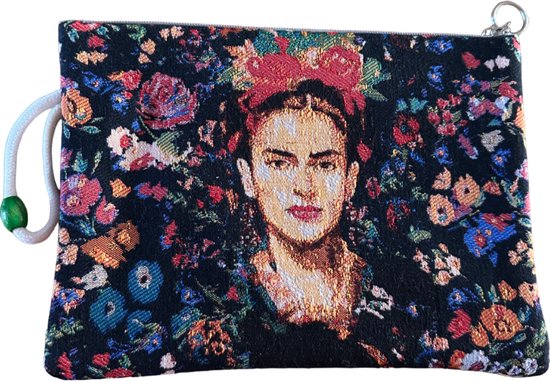 Frida Kahlo tas (clutch) - Gobelin stof - 27,5 cm x 21 cm