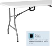 Klaptafel 6ft Heavy Duty Extra Sterkte Camping Buffet Bruiloft Markt Tuin Party Auto Boot Stall Picknick Schraag Indoor Outdoor Opvouwbare Draaggreep