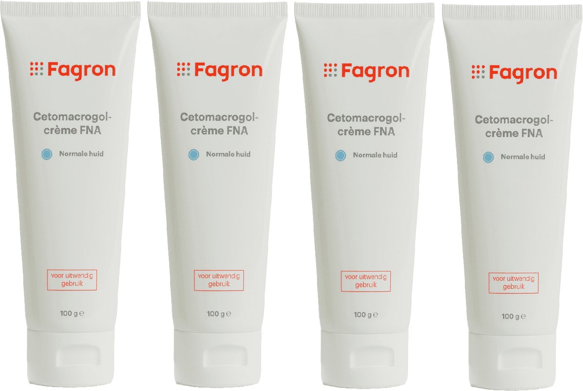 Fagron Cetomacrogol FNA Creme - 4x100ml voordeelverpakking
