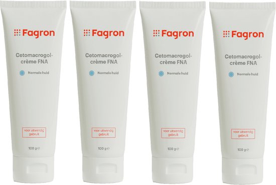 4 x Fagron Cetomacrogol FNA Creme - 100ml | bol