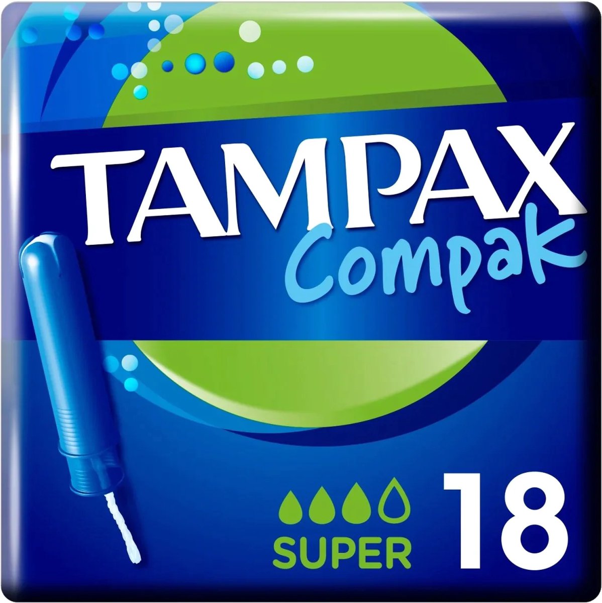 Tampax Compak Tampon Super - 18 Stuks