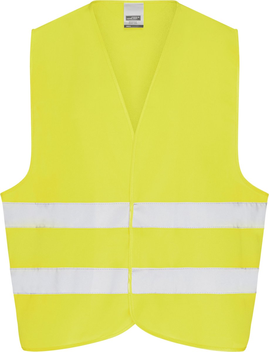 Veiligheidsvest – veiligheidshesje – fluorescerend geel – reflecterend - onesize – James & Nicholson
