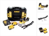 DeWalt DCS 335 P2 accudecoupeerzaag 18V + 2x accu 5.0 Ah + 1x snellader in TSTAK