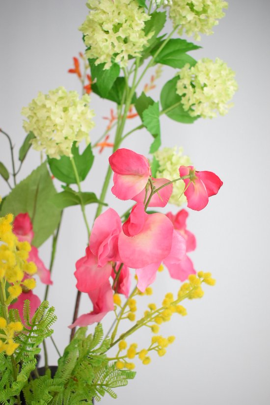 Bouquet artificiel - Designer Mix 80 Cm - Fleurs artificielles en soie - Fausses fleurs - Fleurs artificielles - Bouquet de soie - Natuurlijk Bloemen