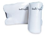 Soulcomfort Hoofdkussen - Slaapkussen Voor Beter Postuur - Traagschuim Hoofdkussen - Ergonomische Hoofdkussen - Orthopedische Hoofdkussen - Geschikt voor rug- en zijslapers - Kussen - Memory Foam Pillow - 30 nachten Proefslapen