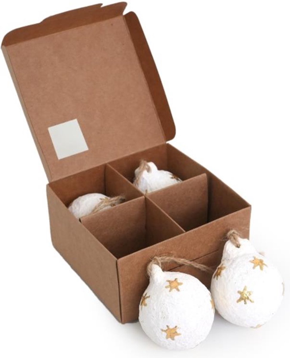 Kerstbal Ster goud