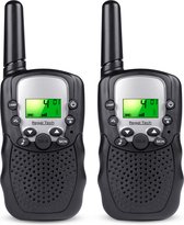 Ensemble talkie-walkie Regal Tech - 2 talkies-walkies - Convient aux enfants et aux adultes - Zwart