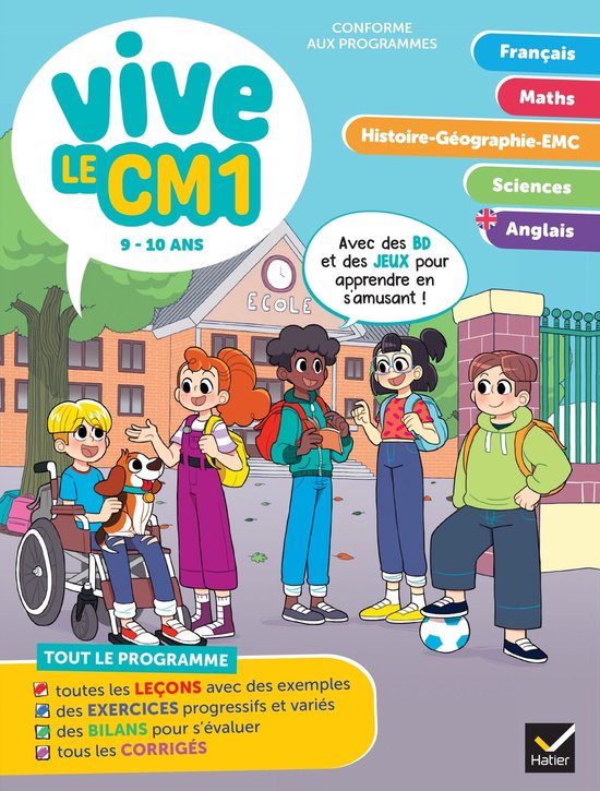 Vive le CM1 - 9 / 10 ans - cover