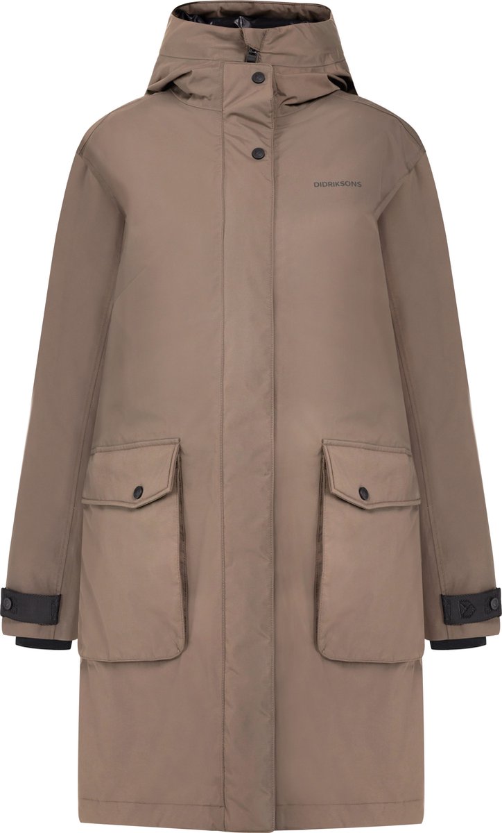 Didriksons ILSA WNS PARKA Dames Outdoorjas Mocha Bruin