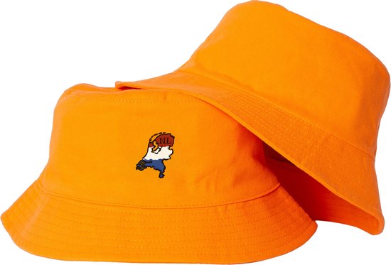 EK voetbal bucket hat - Hollandse trots - Oranje bucket hat - Vissershoedje oranje - Holland design - EK designs voetbal - Mybuckethat