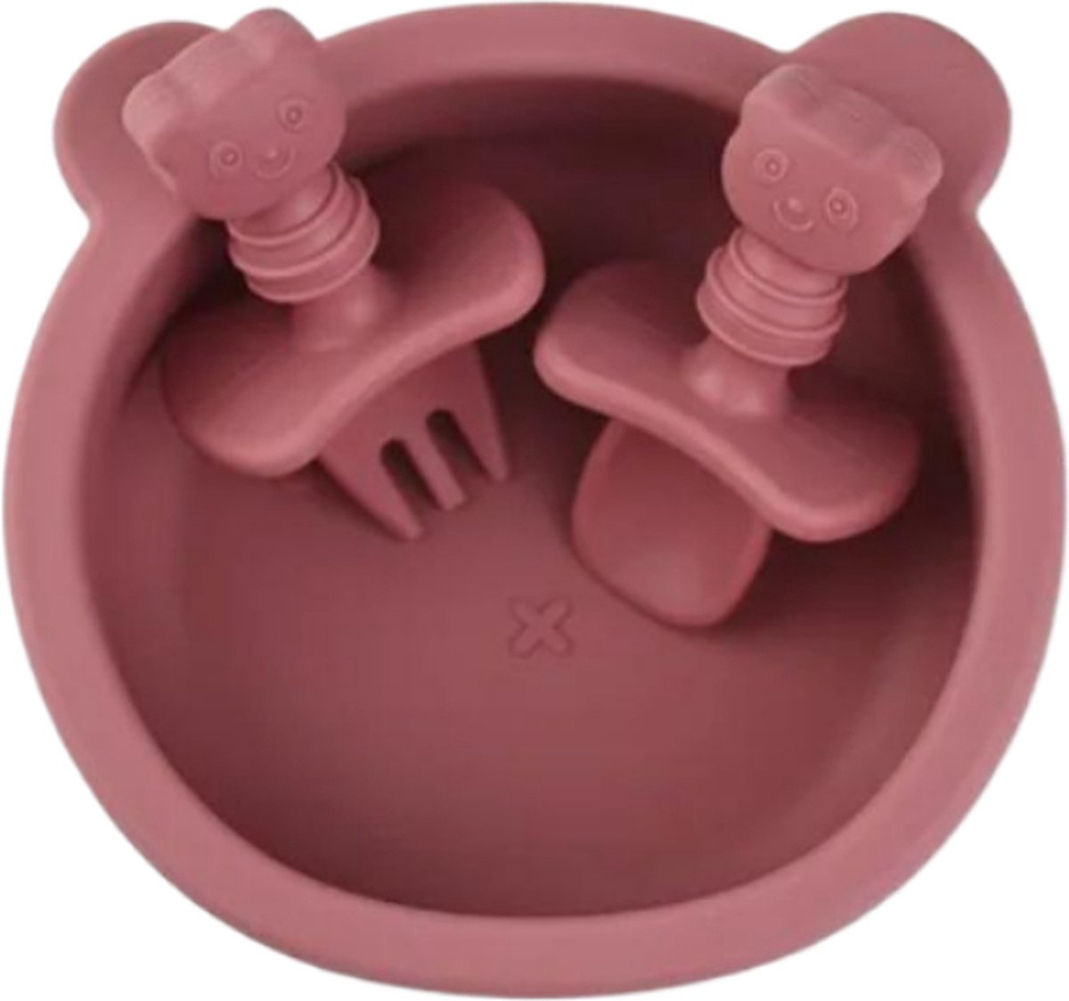 Goedkoopste Amy's Goodies - Babykom met deksel en bestek - Babyservies setje - Siliconen babyservies - BPA vrij - Kraamcadeau - Magnetronbestendig - Vaatwasserbestendig - Babykommetje met zuignap