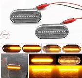 Dynamische Richtingaanwijzers Auto - LED Knipperlichten zijkant Volkswagen, golf polo etc , Seat Ibiza leon, Ford fiesta focus etc & Skoda - Waterdicht - Plug & Play - Set Links + Rechts