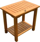 Equivera Bijzettafel Buiten - Bijzettafel Tuin - Salontafel Buiten - Salontafel Tuin - Koffietafel Buiten - Voor Binnen en Buiten - Must Have Voor Jouw Tuin!