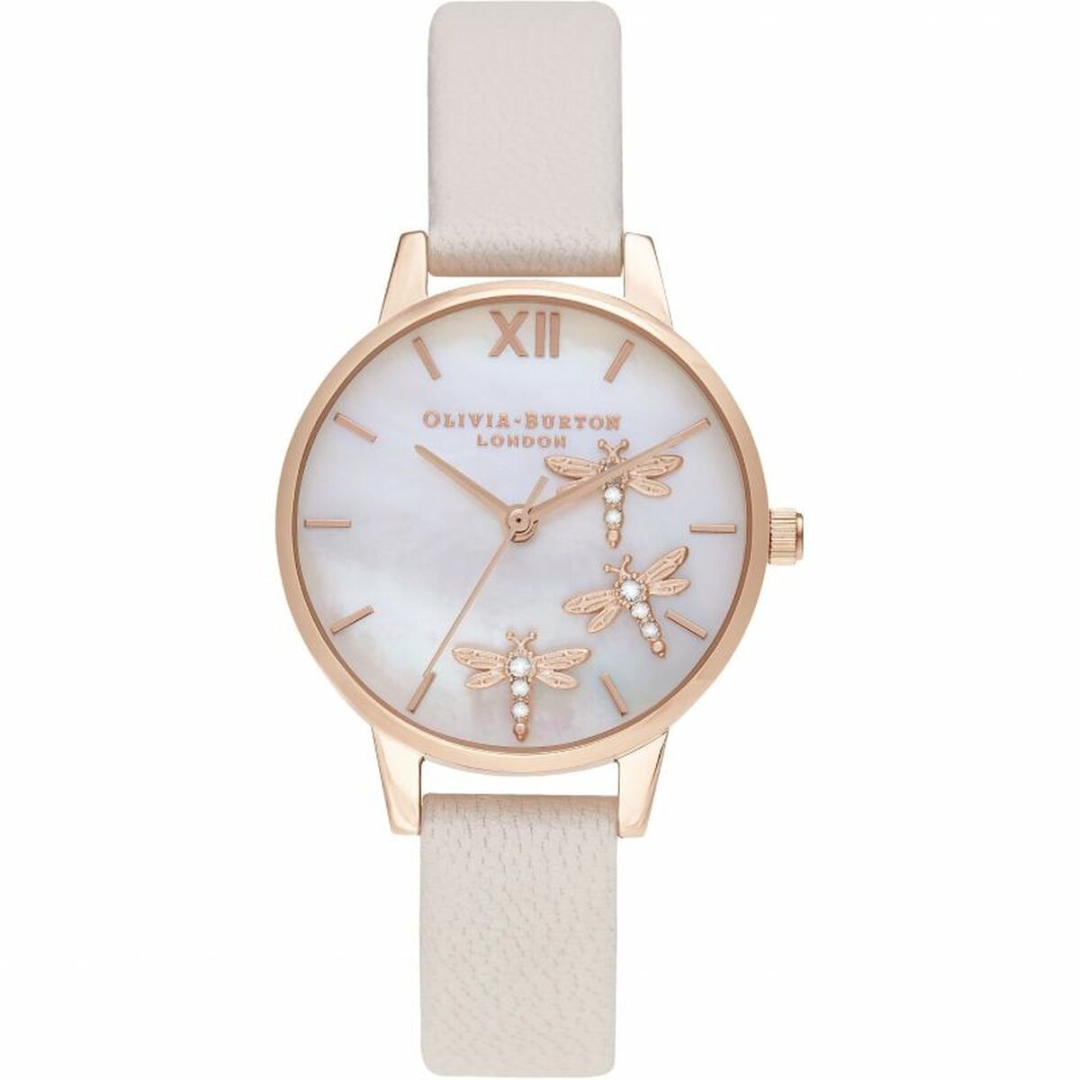 Olivia Burton Dames horloge analoog quartz One Size Roségoud 32012713