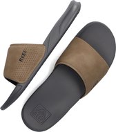 Reef One Slidegrey/Tan Heren Slippers - Grijs/Cognac - Maat 43