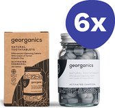 Georganics Tandpasta Tabletten - Geactiveerde Houtskool (6x 120 stuks)