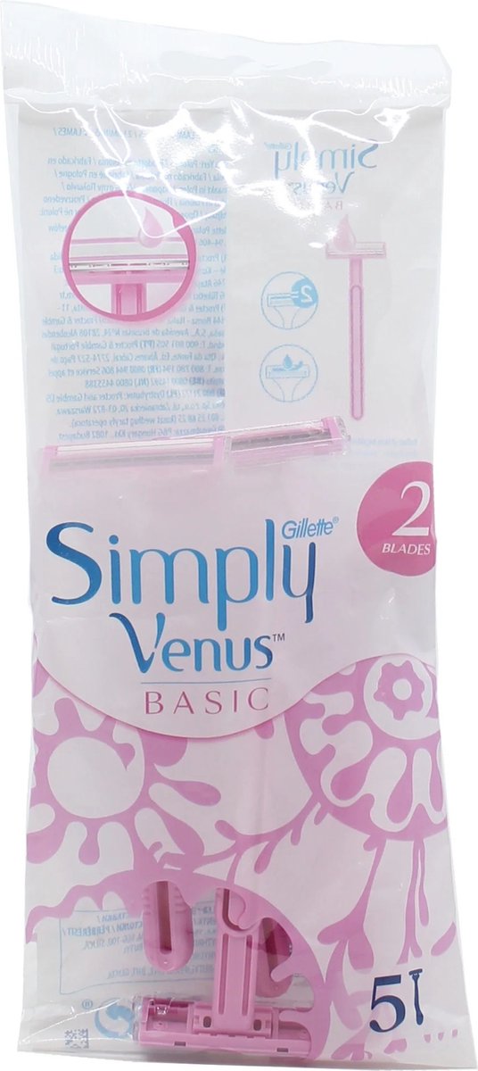Gillette - Jednorázová holítka Simply Venus 2 5 ks - 5.0ks