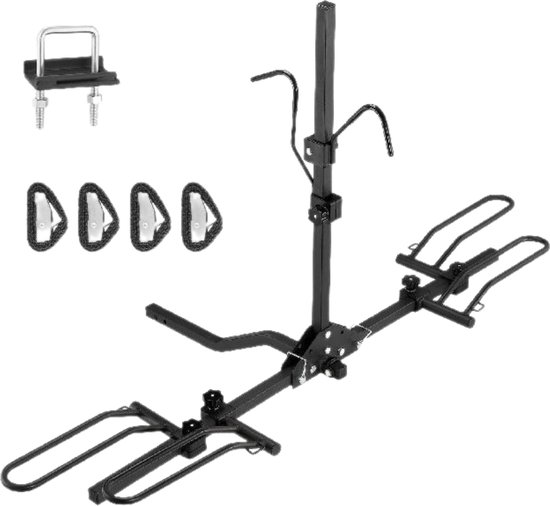 Fietsendrager - Trekhaak - Elektrische fietsen - Bandbreedte - 36 kg draagvermogen - 2 Fietsen