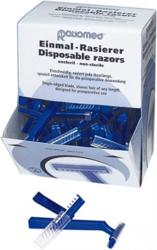 Wegwerp scheermesjes – 100 stuks – elke haarlengte