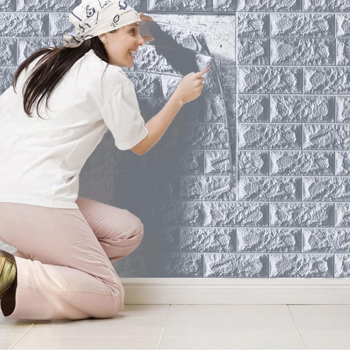 3D Wandpanelen Baksteeneffect PVC Wandpanelen 70X77cm, voor Woonkamer, Keuken, Badkamer, Balkon, Slaapkamer,30PCS