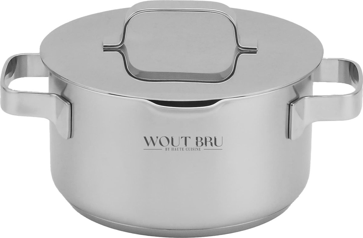 Wout Bru by Haute Cuisine - Inox kookpot- Ø20 cm - 3,3 L - Alle warmtebronnen