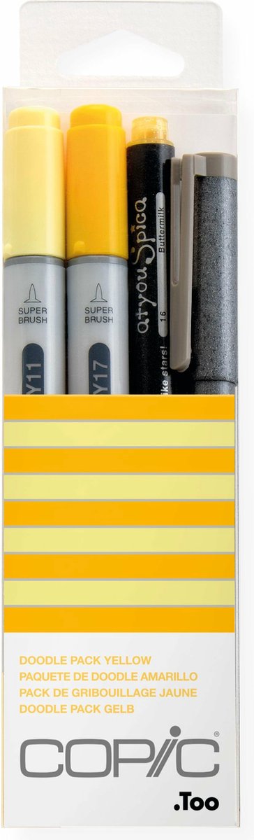 COPIC Marker ciao, 4er Set ´Doodle Pack Yellow´