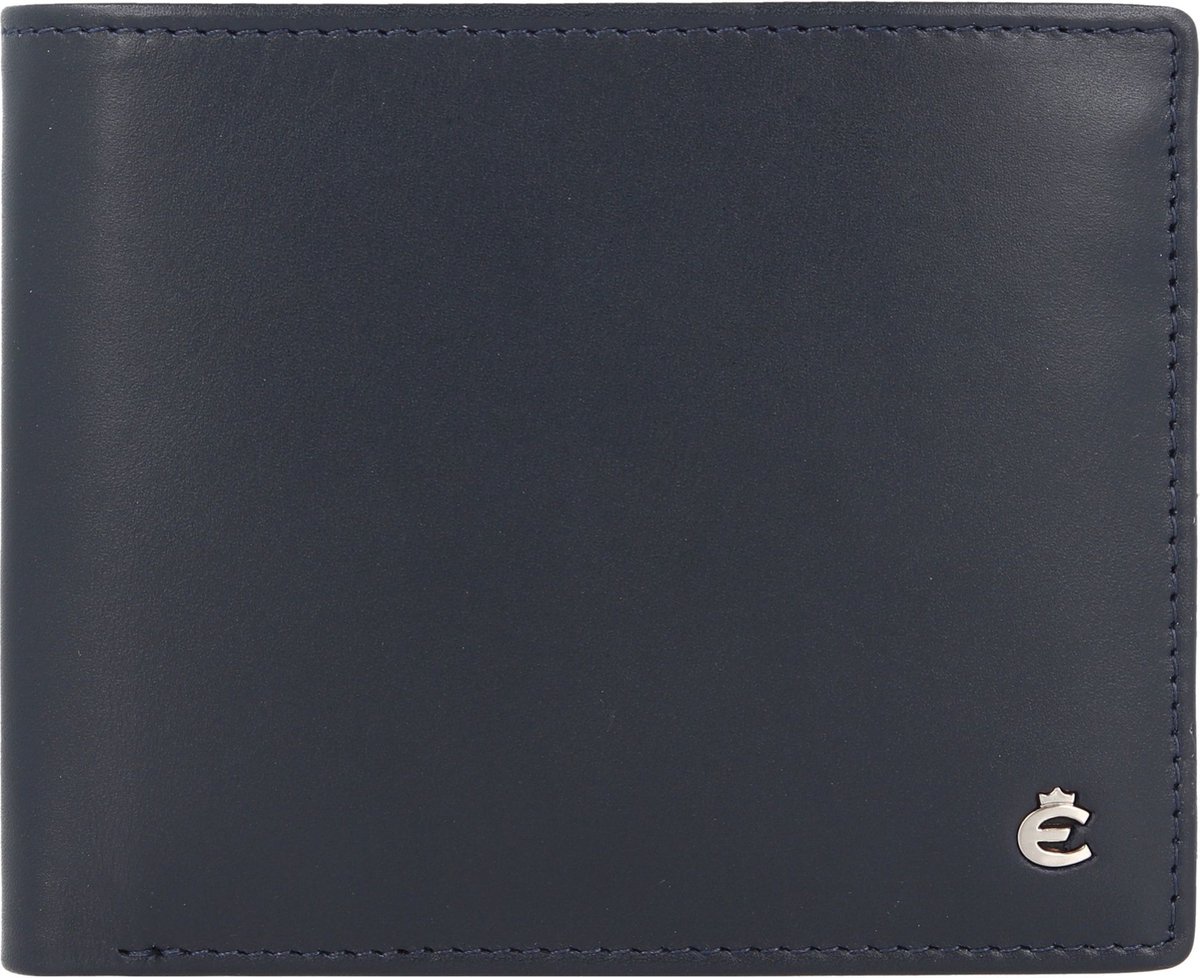 Esquire Harry Portemonnee RFID Leer 11 cm - Jongens - Horizontaal - blau