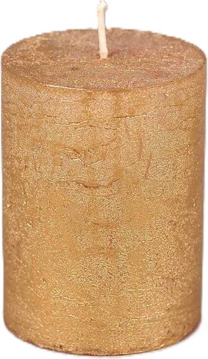 Rasteli Luz Your Senses Stomp Kaars Goud D 6 cm H 8 cm Per 2 Stuks