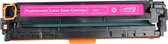 Magenta toner cartridge met een roze label met "Replacement Laser Toner Cartridge 323A".