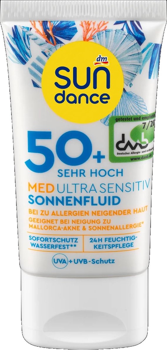Goedkoopste SUNDANCE Zonnebrandcreme voor het gezicht SPF 50 - Zonnebrand gezicht voor de zeer gevoelige huid - 50 ml