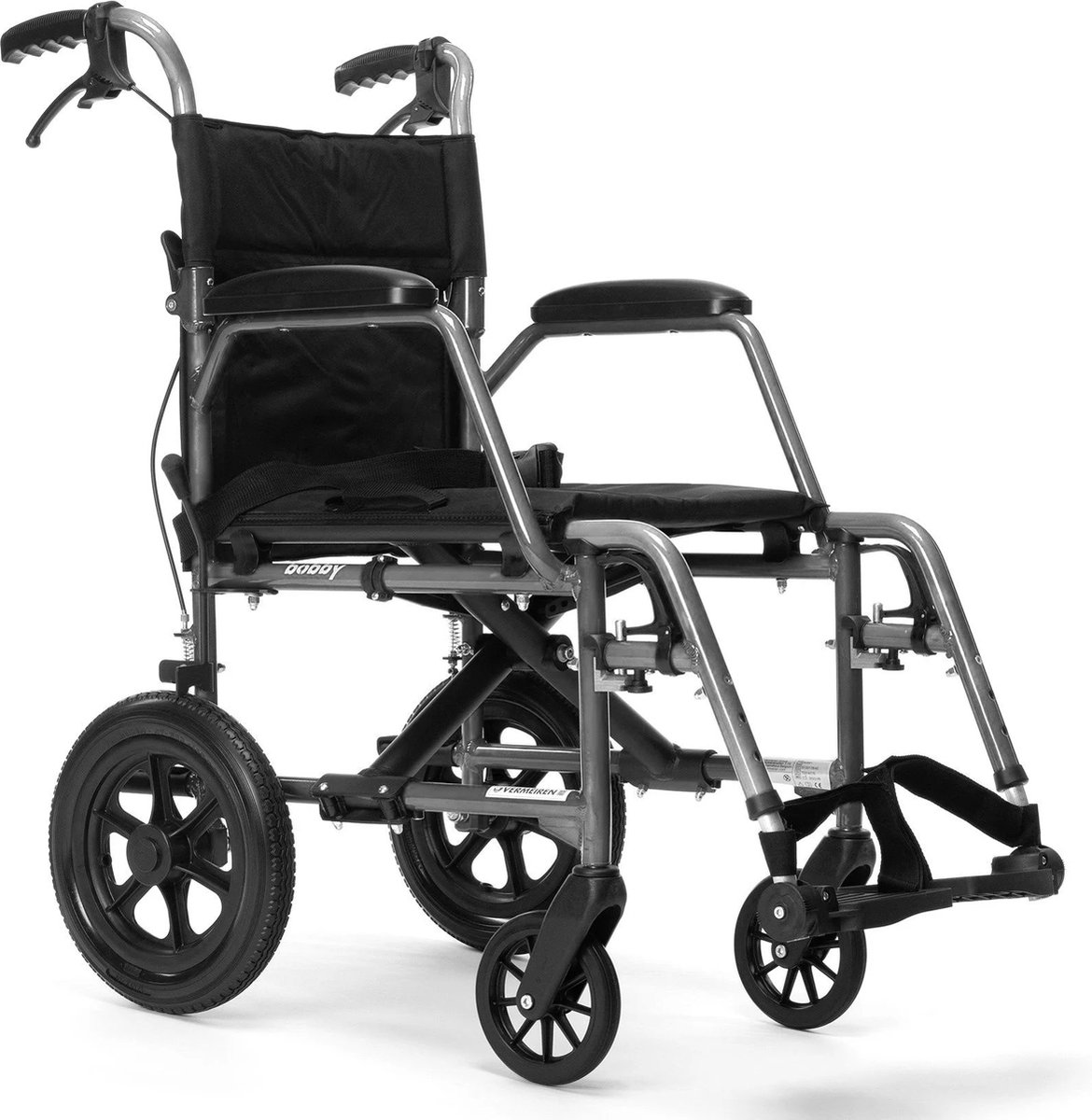 Opvouwbare Transport Rolstoel Vermeiren Bobby 9,4 kg Lichtgewicht Blauw Zitbreedte 48 CM