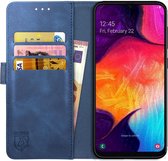 Rosso Element Samsung Galaxy A50 Hoesje Book Cover Blauw